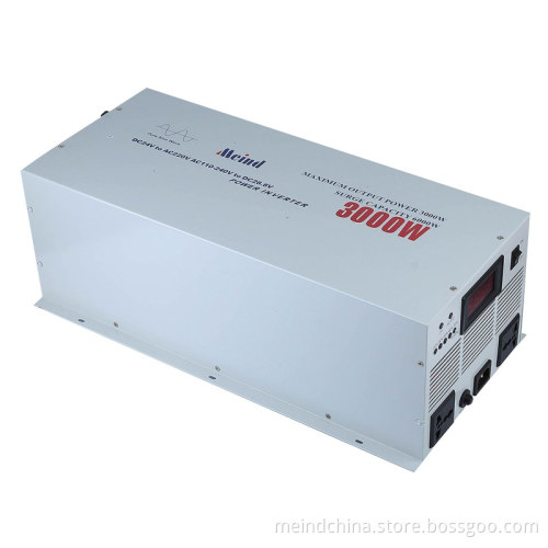 High Quality Pure Sine Wave Built-in Charger Digital Display DC to AC Sufficient 3000W Power Inverter